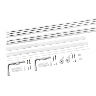 Complete mounting kit for sliding panel curtains