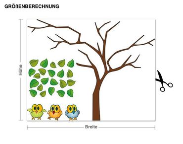 Wall sticker - Owls on a Tree