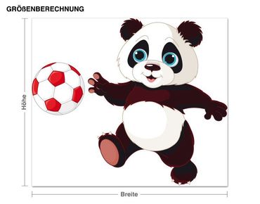 Wall sticker - Football Panda