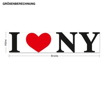 Wall sticker - I Love NY