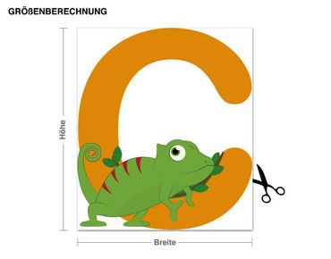 Wall sticker - Kid's ABC - Chameleon