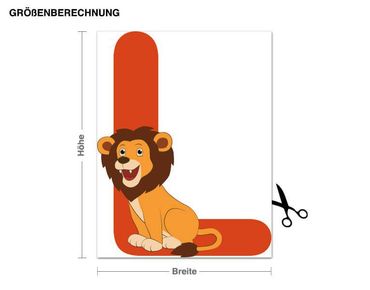 Wall sticker - Kid's ABC - Lion