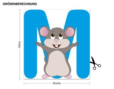 Wall sticker - Kid's ABC - Mouse