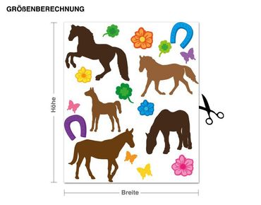 Wall sticker - Horse Set
