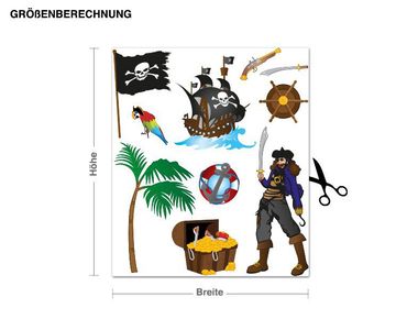 Wall sticker - Pirate Set With Pirate Ship