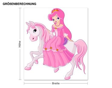 Wall sticker - Princess on a Horse