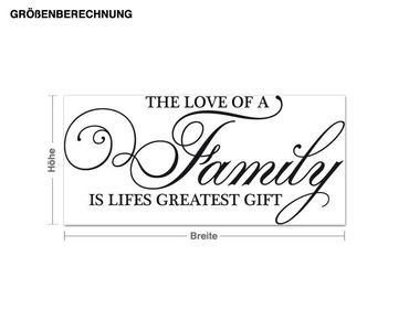 Wall sticker - The love of a family ...