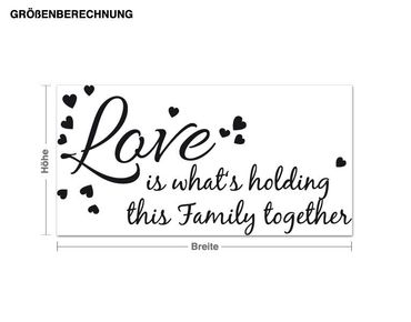 Wall sticker - Love holds together