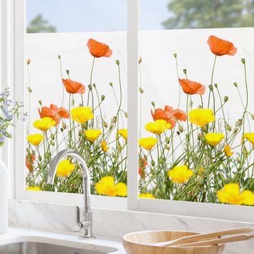 Window decoration - Wild Flowers