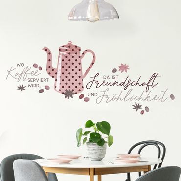 Wall sticker - Where coffee is served