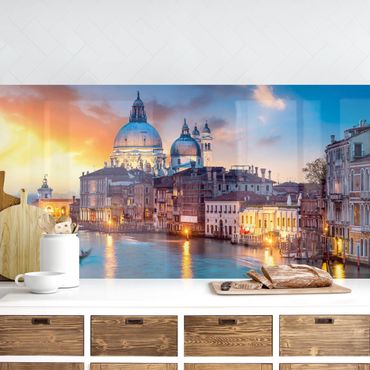 Kitchen wall cladding - Sunset in Venice