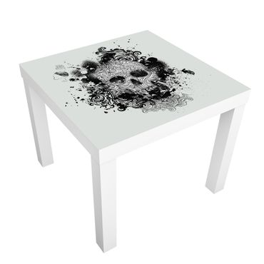 Adhesive film for furniture IKEA - Lack side table - Skull