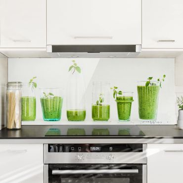 Glass Splashback - Green Smoothie Collection - Panoramic