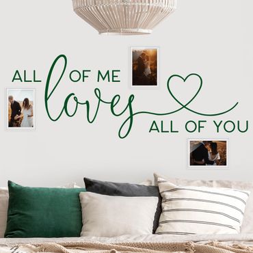 Wall sticker plain colour - All Of Me Loves All Of You