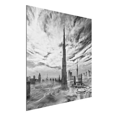 Print on aluminium - Dubai Super Skyline