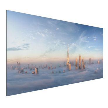 Print on aluminium - Dubai Above The Clouds