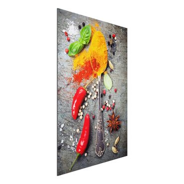 Print on aluminium - Spoon With Spices