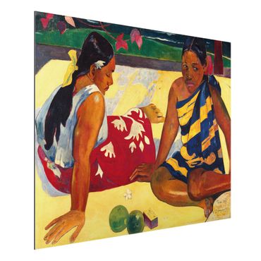 Print on aluminium - Paul Gauguin - Parau Api (Two Women Of Tahiti)