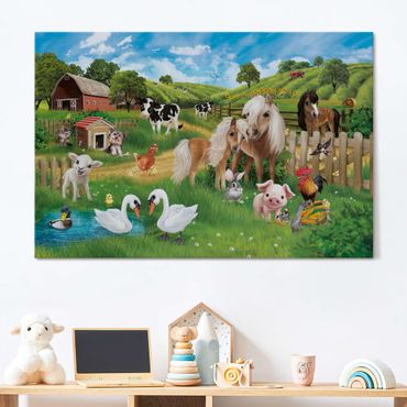 Acoustic art panel - Animal Club International - Animals On A Farm