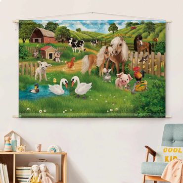 Tapestry - Animal Club International - Animals On A Farm
