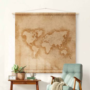 Tapestry - Antique World Map