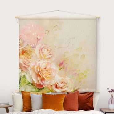Tapestry - Watercolour Rose Composition