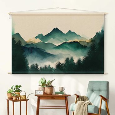 Tapestry - Mountainous Watercolour Landscape