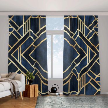 Curtain - Art Deco Gold