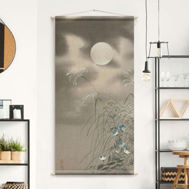 Tapestry - Asian Drawing – Flowers In Moonlight
