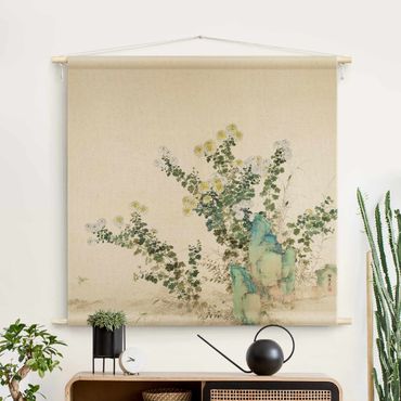 Tapestry - Asian Drawing - Flowers