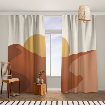 Curtain - Rising Sun In The Desert