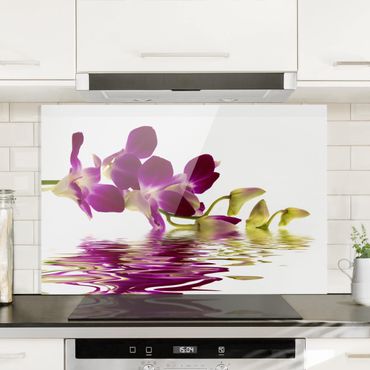 Glass Splashback - Pink Orchid Waters - Landscape 2:3