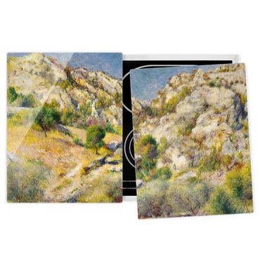Glass stove top cover  - Auguste Renoir - Rock At Estaque