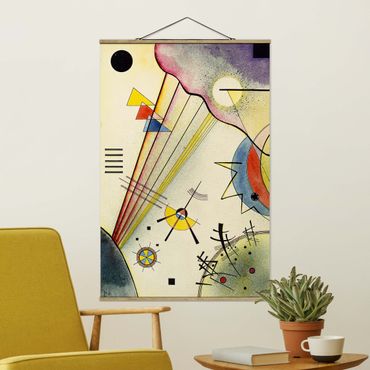 Fabric print with poster hangers - Wassily Kandinsky - Significant Connection