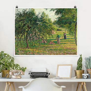 Poster - Camille Pissarro - Apple Trees And Tedders, Eragny