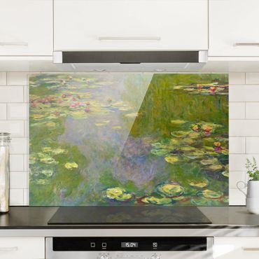Glass Splashback - Claude Monet - Green Water Lilies - Landscape 2:3