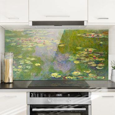 Glass Splashback - Claude Monet - Green Water Lilies - Landscape 1:2