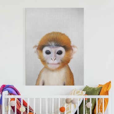 Canvas print - Baby Monkey Anton - Portrait format 3:4