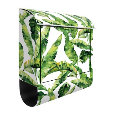 Letterbox - Banana Leaf Watercolour Pattern