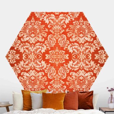 Self-adhesive hexagonal pattern wallpaper - Baroque Wallpaper