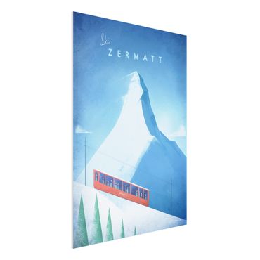 Print on forex - Travel Poster - Zermatt