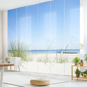 Sliding panel curtains set - Baltic Sea Coast