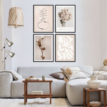 Gallery Walls - Cream-coloured Flowers