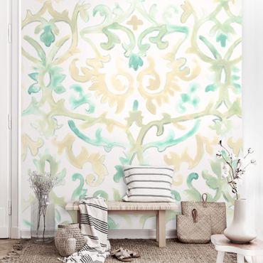 Wallpaper - Bohemian Watercolour Ornament