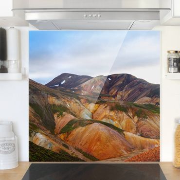 Splashback - Colourful Mountains In Iceland - Square 1:1