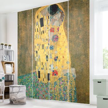Sliding panel curtains set - Gustav Klimt - The Kiss