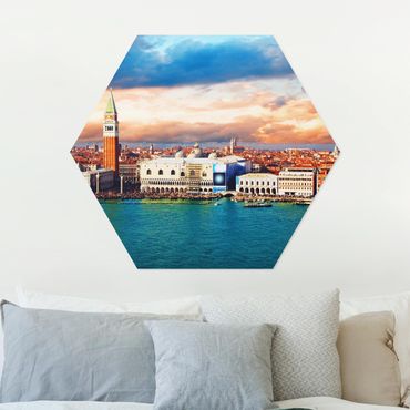 Alu-Dibond hexagon - Venezia Eve