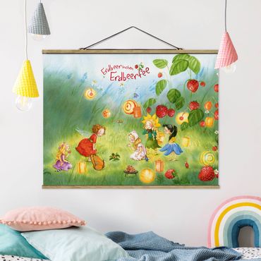 Fabric print with poster hangers - Little Strawberry Strawberry Fairy - Lanterns