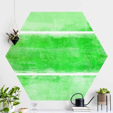 Self-adhesive hexagonal pattern wallpaper - Colour Harmony Green