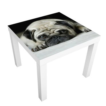 Adhesive film for furniture IKEA - Lack side table - Pug Loves You